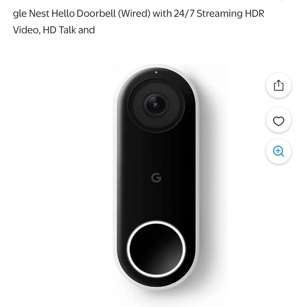 google smart home doorbell